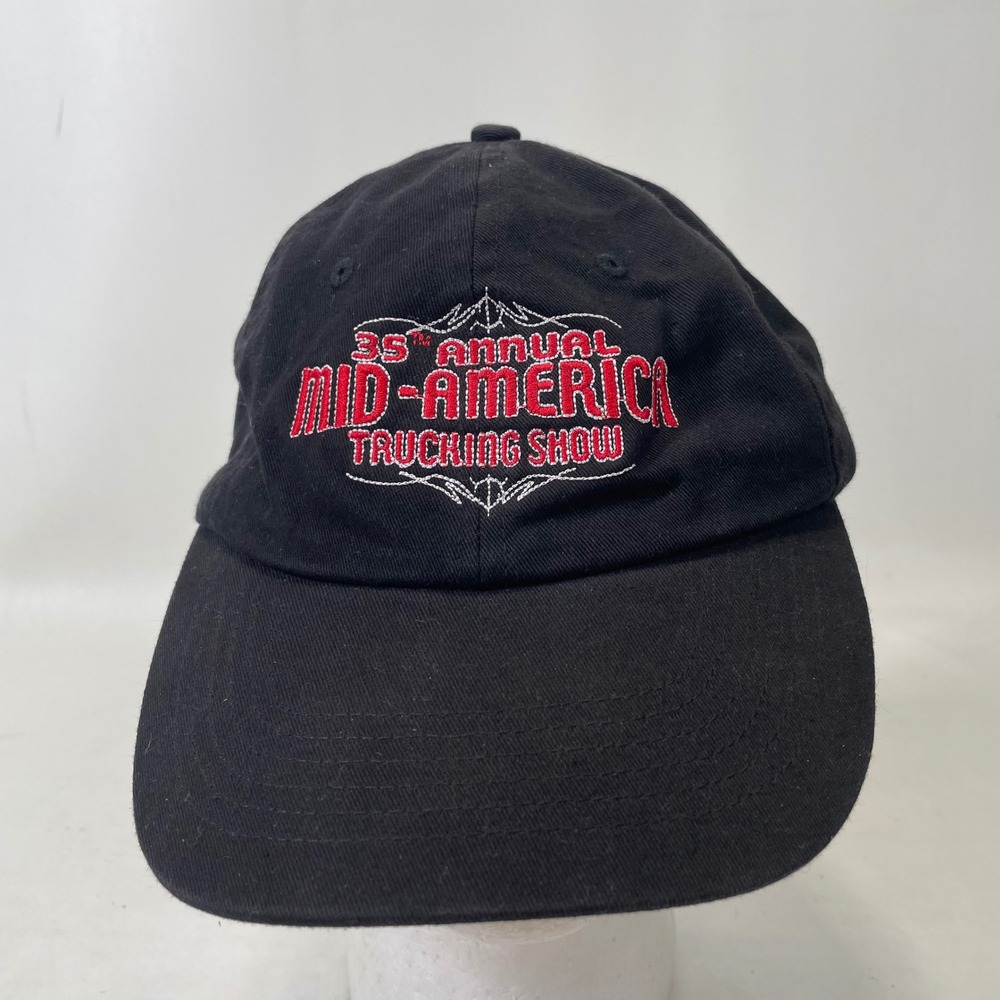 Hands On Originals Mid-America Trucking Show 35th Annual Hat Black Strapback Cap